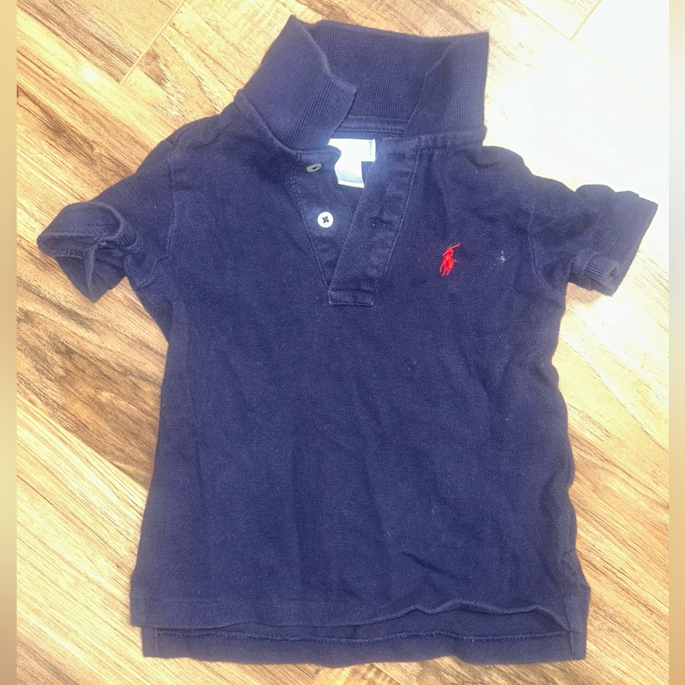 Navy Blue Kids Polo Shirt by Ralph Lauren